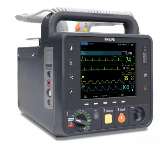 HeartStart Intrepid Defibrillator +SpO2+NIBP+EtCO2+Temp+Pacing+QCPR+ECG 12 Leads Plus
