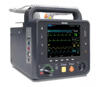 HeartStart Intrepid Defibrillator +SpO2+NIBP+EtCO2+Temp+Pacing+QCPR+ECG12L+DataTrans7